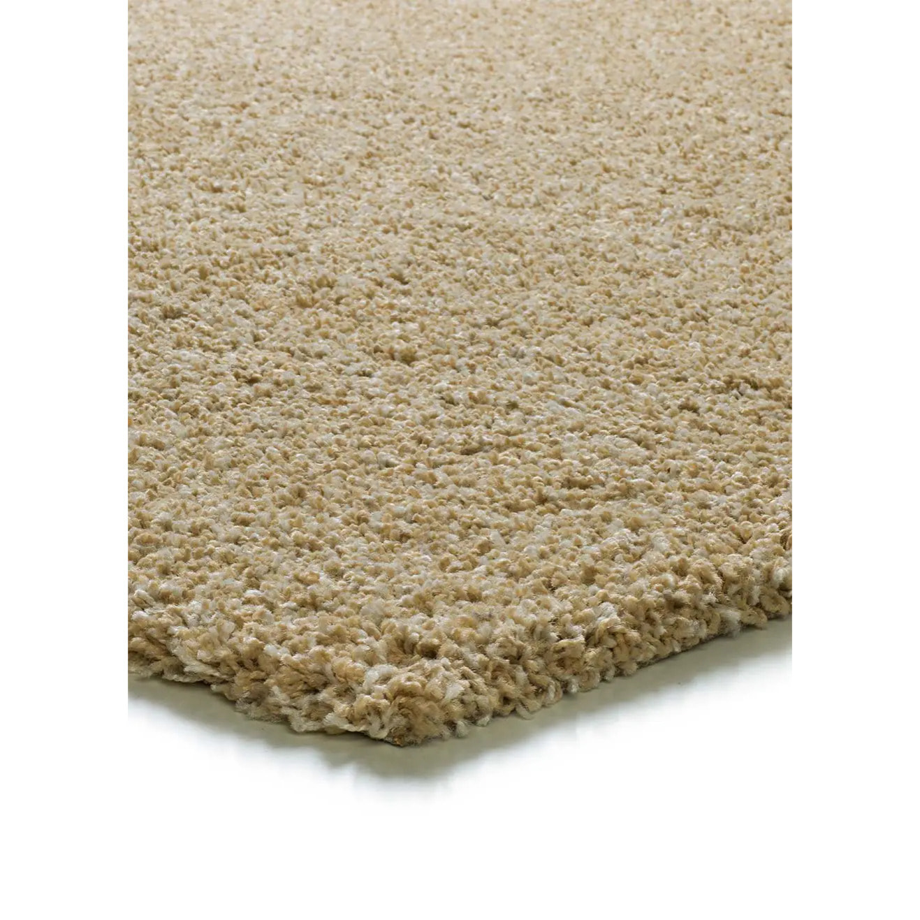 NORGE Alfombra shaggy lisa beige, varias medidas disponibles.