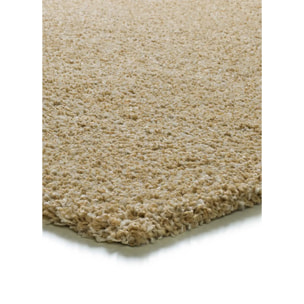 NORGE Alfombra shaggy lisa beige, varias medidas disponibles.