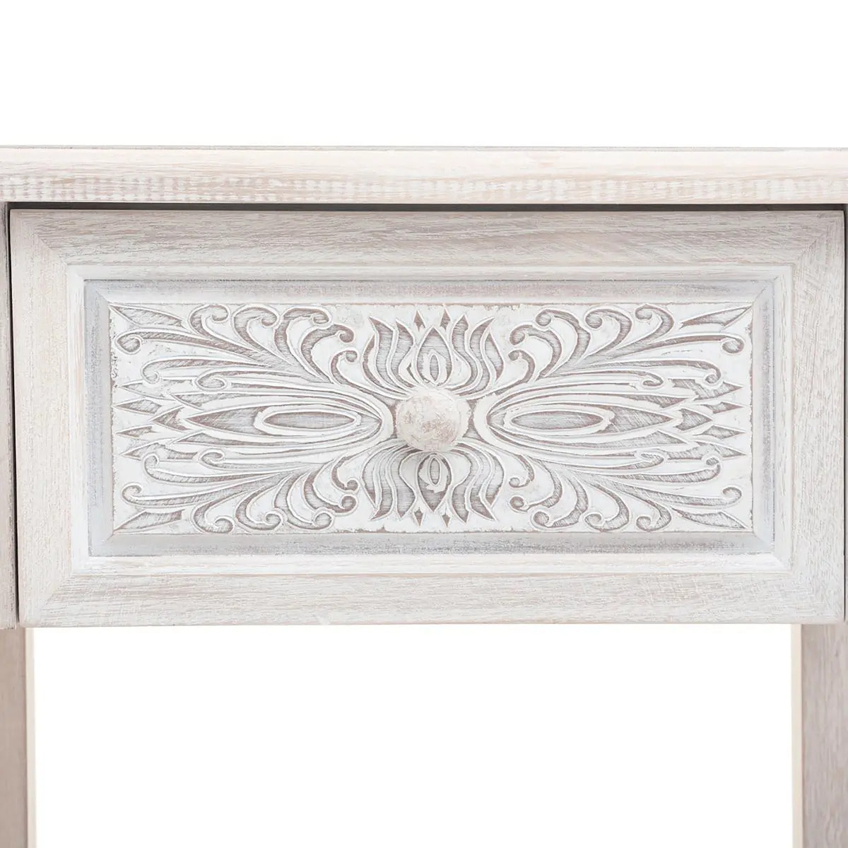 Table de chevet "Hina" blanc H67,5cm
