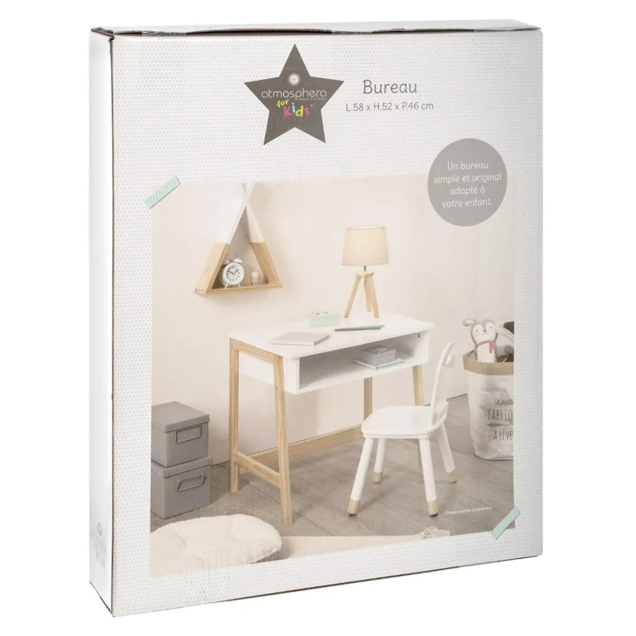 Bureau enfant blanc L58cm