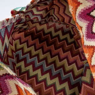 Banzi bolso Shopper de algodón, con asa en cuero. Diseño exclusivo.