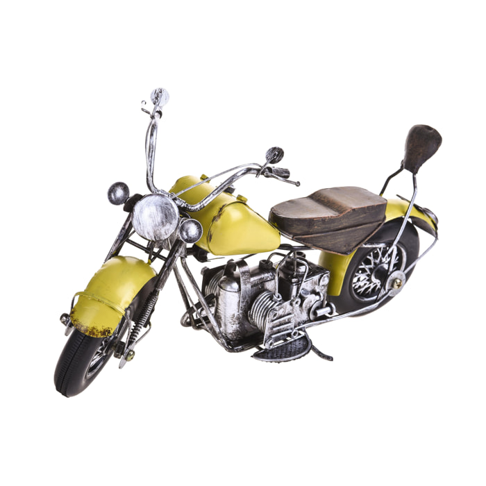 Moto Harley Metallo 27 Cm - Pezzi 1 - 27X14X10cm - Colore: Verde - Bianchi Dino - Oggettistica, Componenti D'Arredo