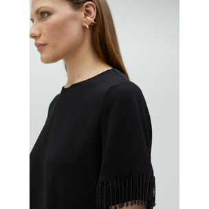 Vestito corto perline