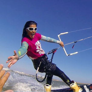 Gafas de deportes acuáticos OCEAN MENTAWAY - Blanco brillante / Ahumada