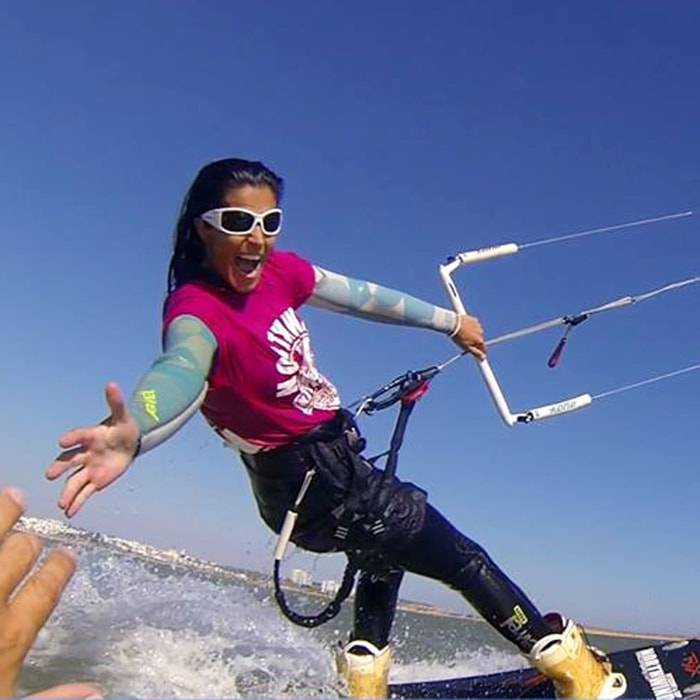 Gafas de deportes acuáticos OCEAN MENTAWAY - Blanco brillante / Ahumada