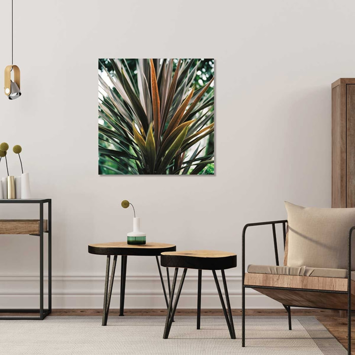 Tableau fleur de yucca et forêt tropicale Tableau alu Dibond