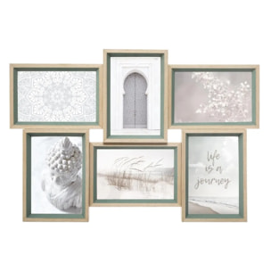 Pêle-mêle "Moly" bois 6 photos