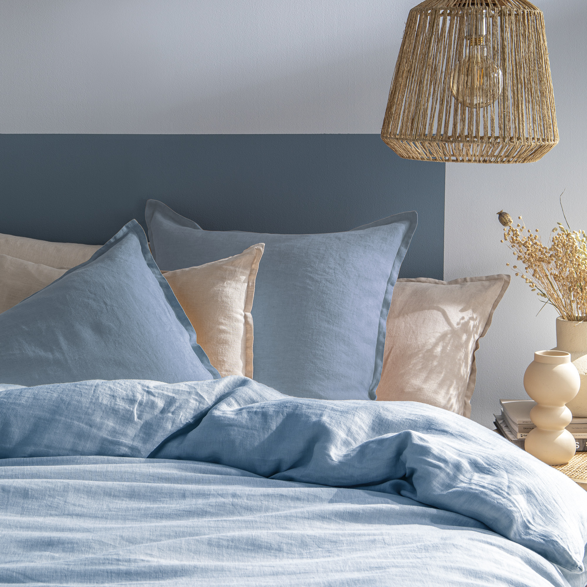 Parure de lit unie en lin, PASSION LIN