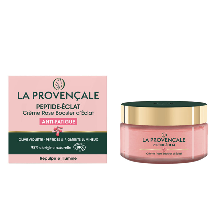 La Provençale Peptide-Eclat Crème Rose Booster d'Eclat Anti-fatigue 50ml
