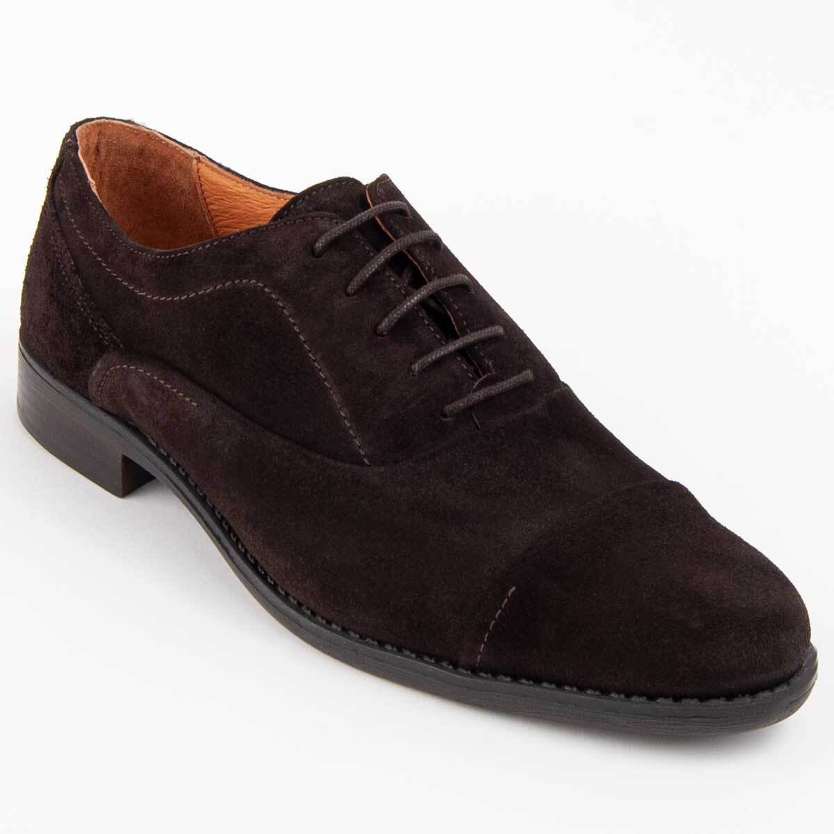 Zapato Oxford De Piel - Marron