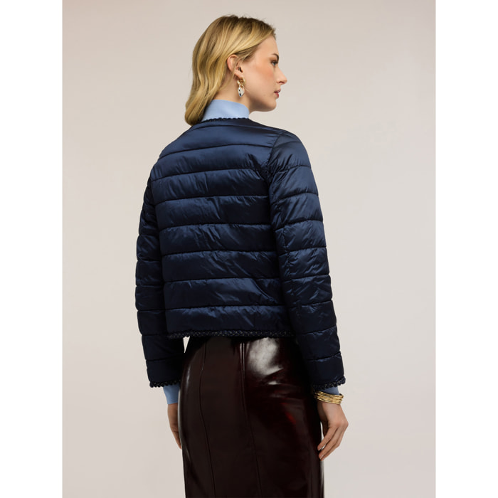 Motivi - Plumífero lightweight con pasamanería - Azul