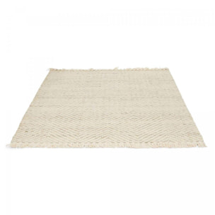 Tapis kilim tissé en laine motif géométrique DEGU