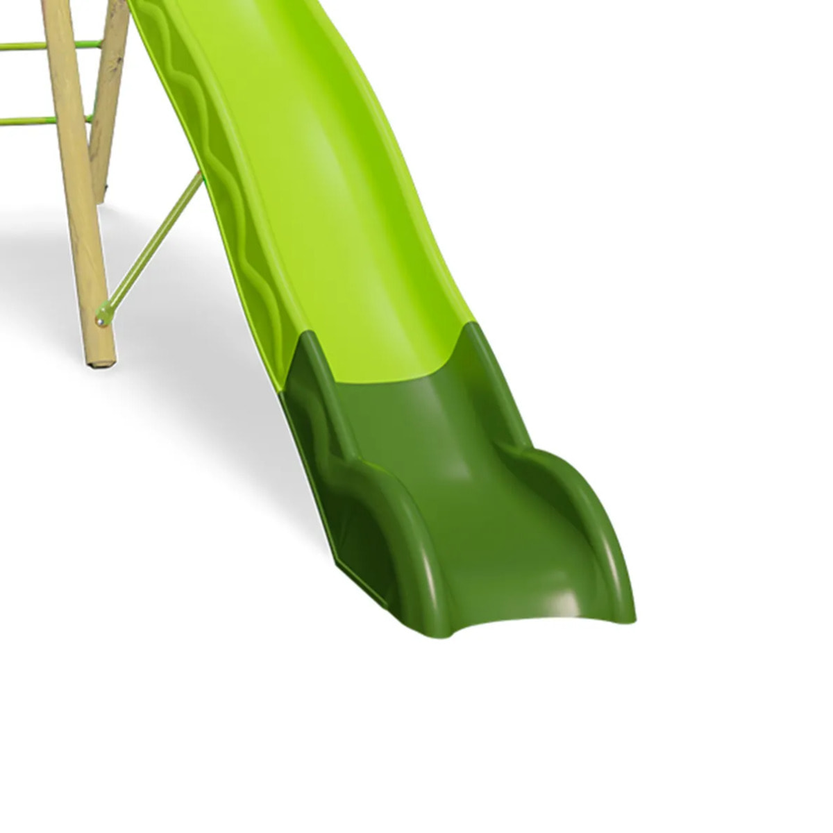 Balançoire en bois 2,30 m Topwood YAKI VERT - 6 enfants