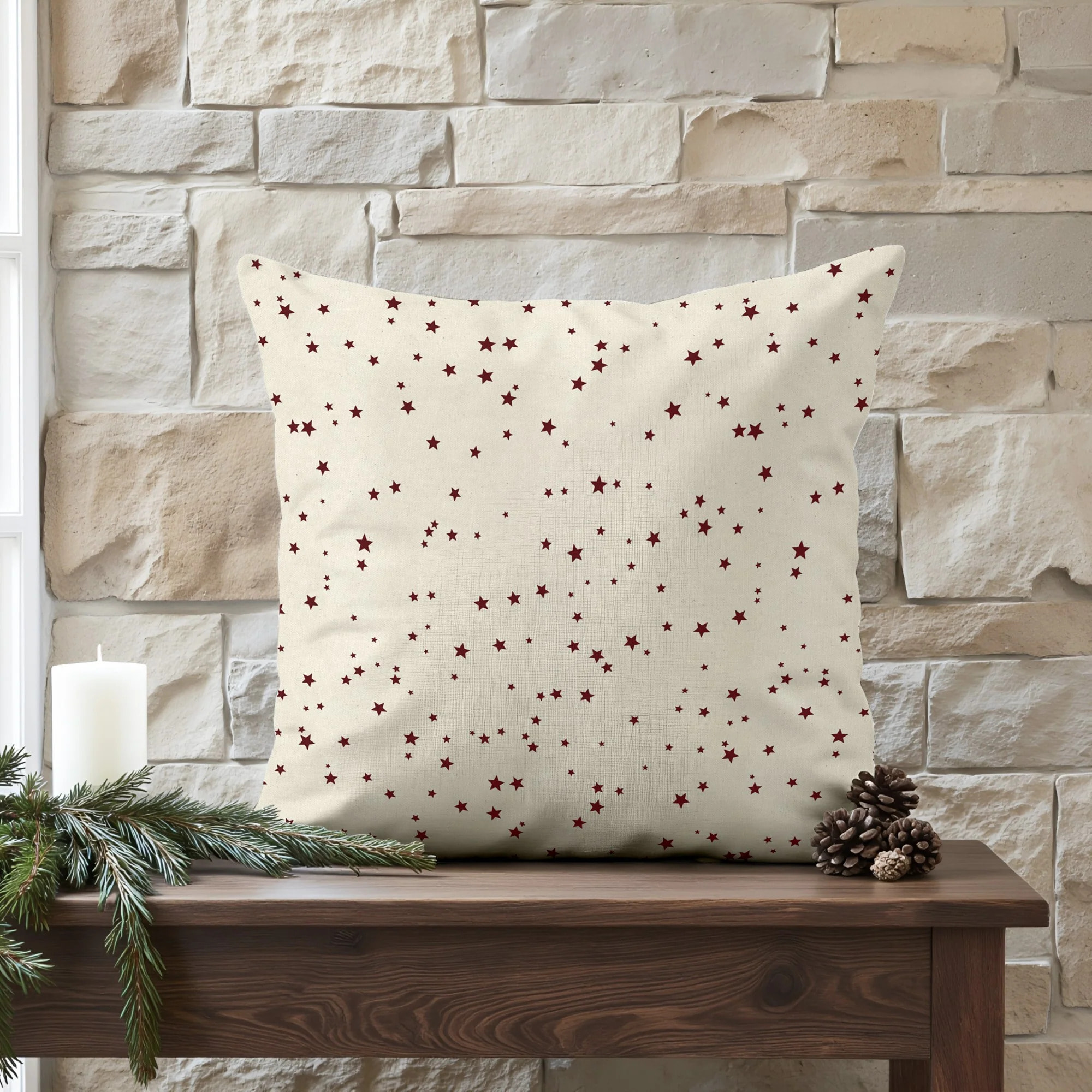 Housse de coussin 100% algodón Merry Christmas 23-101 50x50 cm