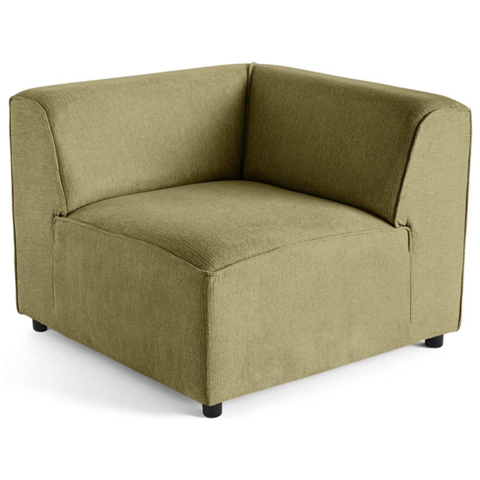 Suaro - Module d'angle réversible en tissu texturé - Vert sauge