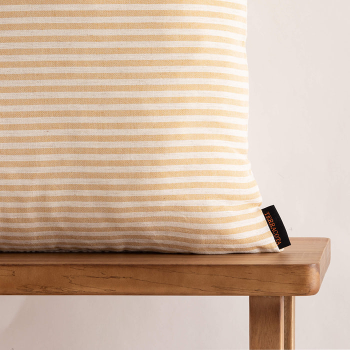 Housse de coussin jacquard 65x65 cm Jávea Mediana Amber Gold