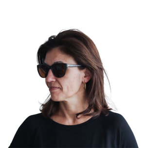 Gafas de sol OCEAN SIMGAPUR - Negro arriba y carey abajo y / Marrón