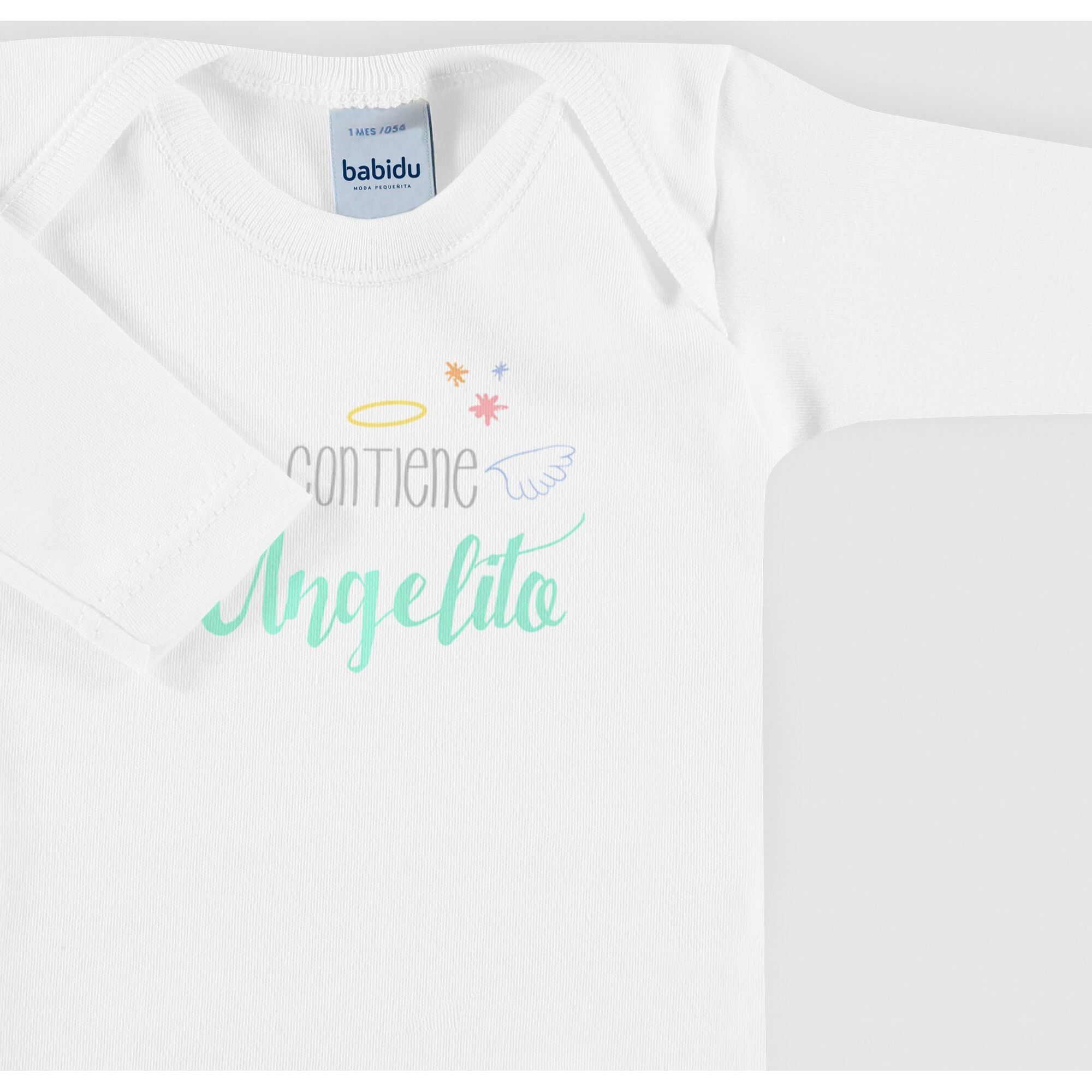 Body bebé manga larga frases americano