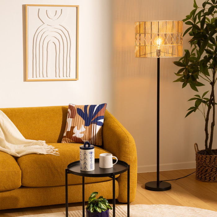 Lampadaire "Cosy" - métal - noir - H150 cm