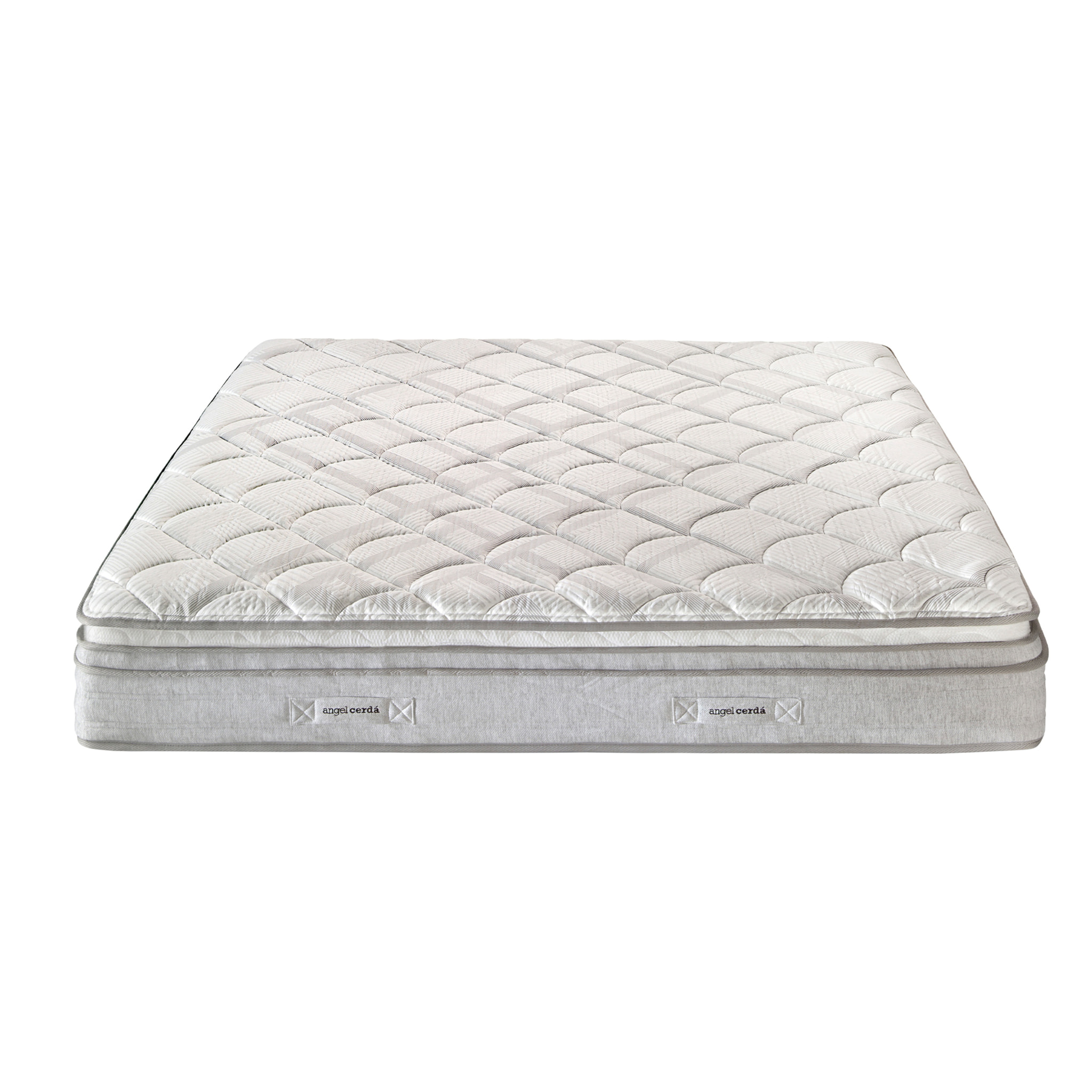 Colchón Angel Cerdá híbrido multicapa con muelles ensacados y viscoelástica Memory Foam de firmeza media Núcleo de muelles ensacados que se adapta Capa viscoelástica proporciona alivio de presión y una mayor ergonomía 180x200x27cm