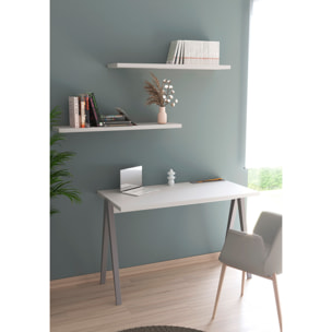 Estante mural Line melamina blanco 90x18x2 cm