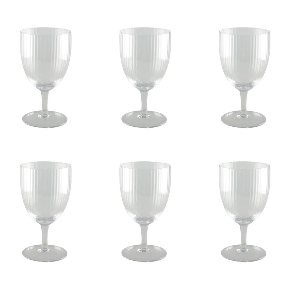 Verres a vin 8.8x8.8x16cm - lot de 6