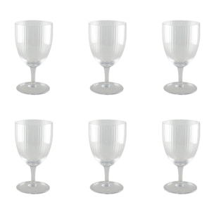 Verres a vin 8.8x8.8x16cm - lot de 6