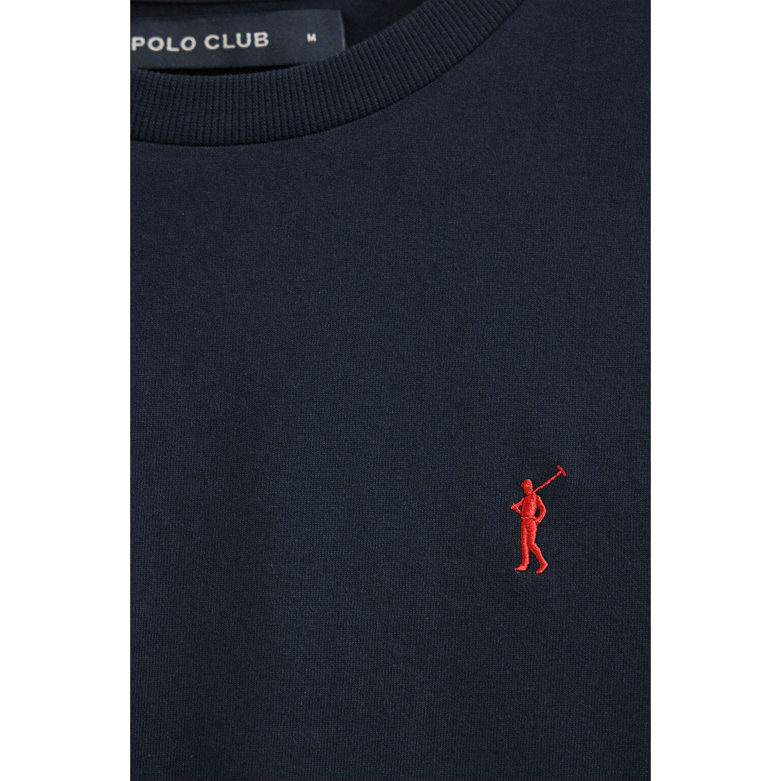 Pack uomo con tre magliette a maniche lunghe in nero, blu marino e bianco con ricamo Rigby Go