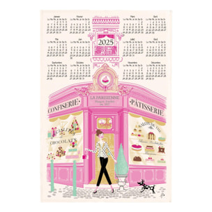 Torchon Façade pâtisserie calendrier 2025