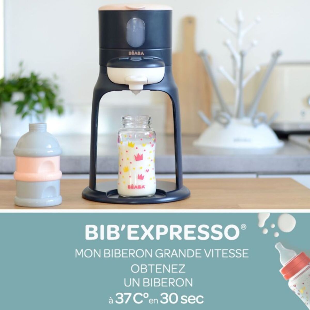 Préparateur biberon BEABA Bib expresso new white/grey