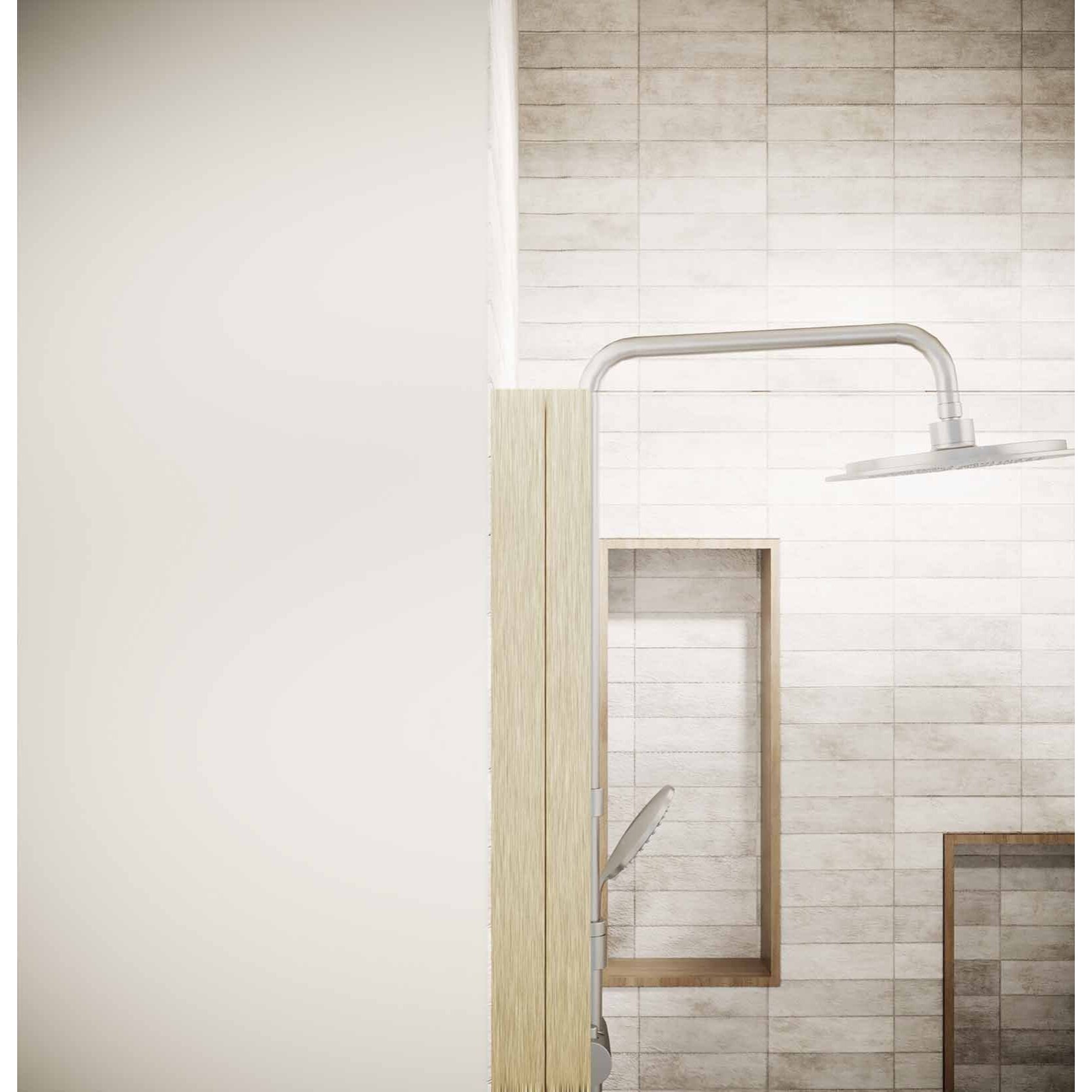 Porte de Douche Pivotante 70x180 cm en Verre Trempe 5 mm - Finition Or Brosse - GOLD ELEMENTARY