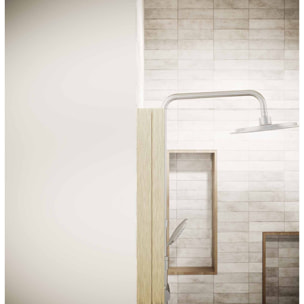 Porte de Douche Pivotante 70x180 cm en Verre Trempe 5 mm - Finition Or Brosse - GOLD ELEMENTARY