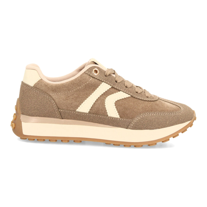 Zapatillas casual retro con cordones para mujer