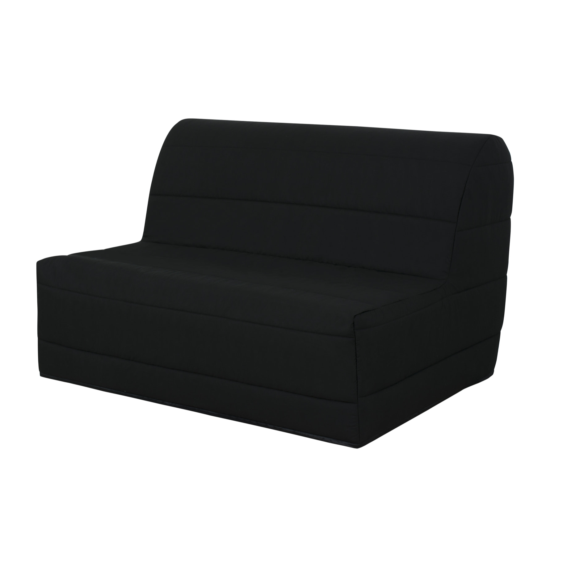 Banquette convertible Melissa, matelas Simmons, 140 x 190 cm, noir