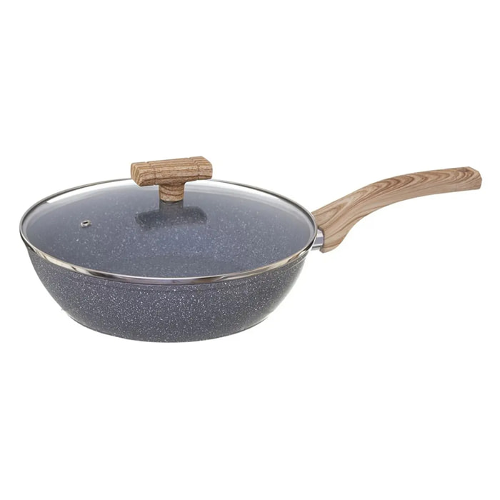 Sauteuse aluminium forgé "Nature" 24cm