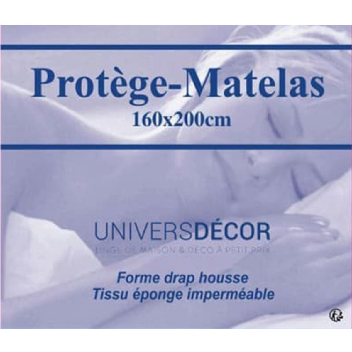 Lot de 2 Protèges matelas imperméable, absorbant et anti-acariens 160 x 200 cm