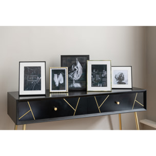 J-Line cadre photo Passe Partout Bord Fin - métal - or - large - 2 pcs