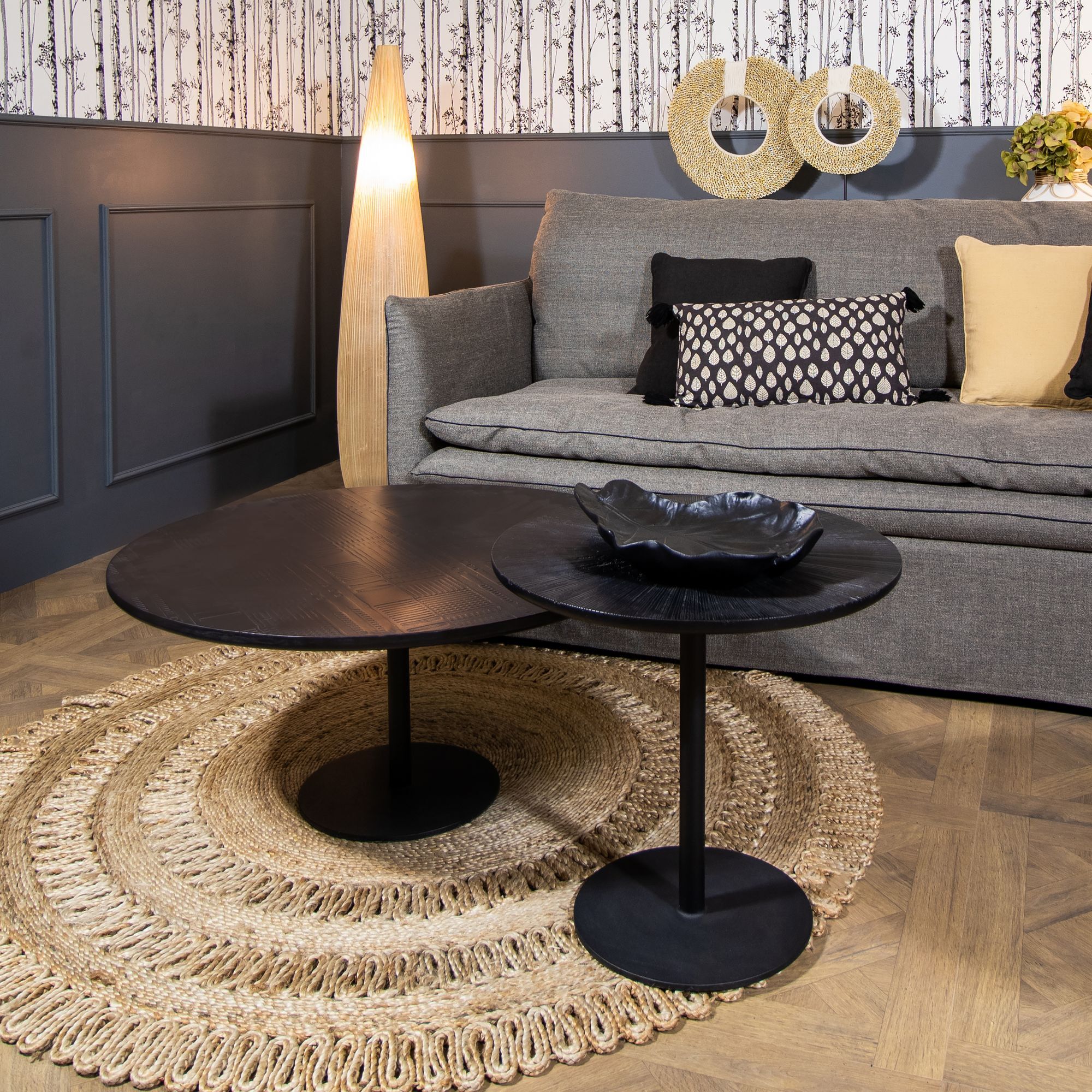 Tapis rond en jute tissé à la main 140cm JERICO