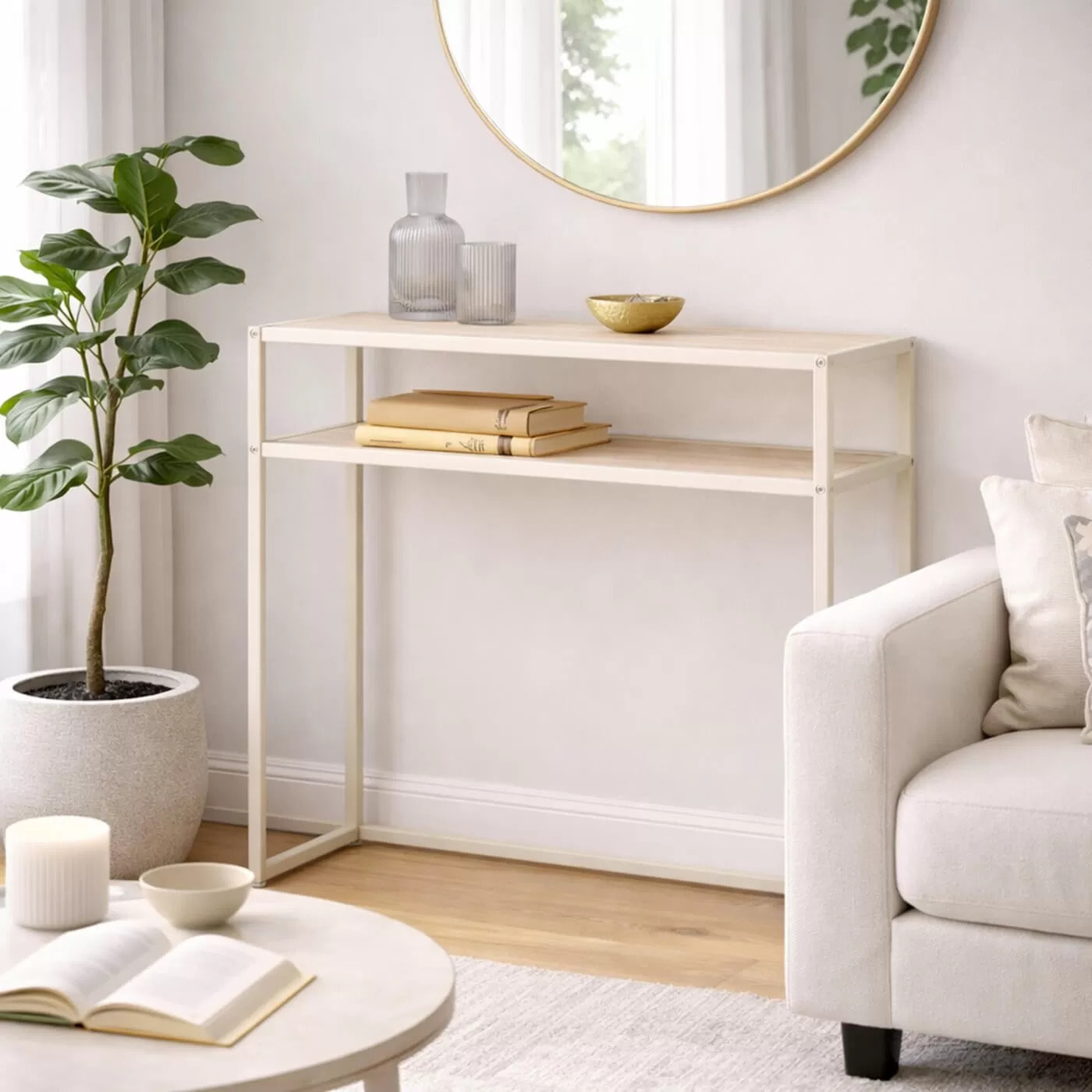 Console Loftie 80x30cm beige Kare Design