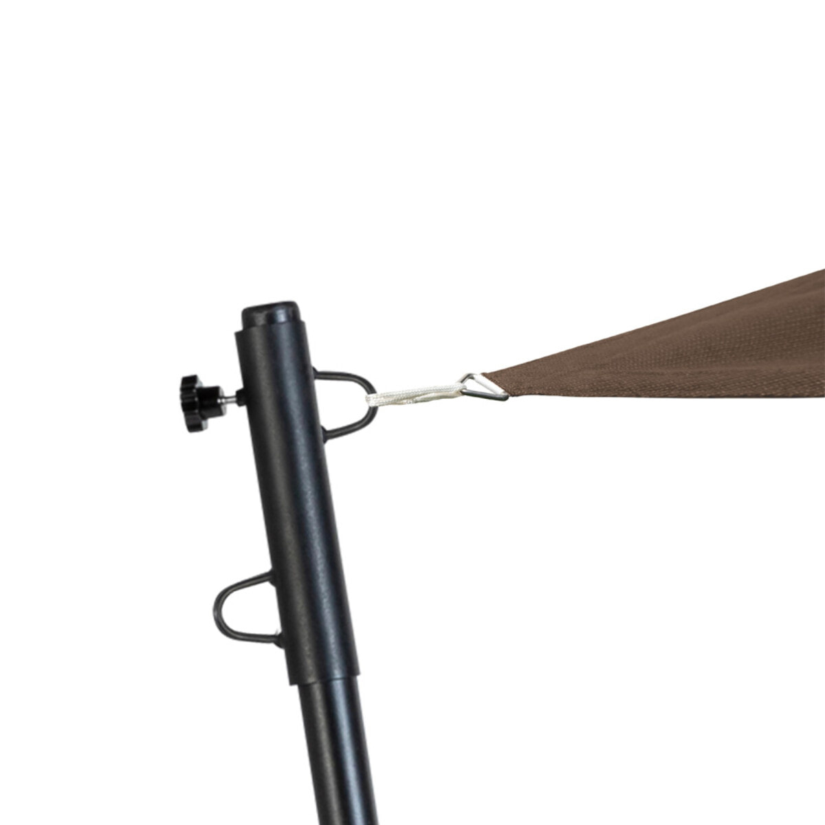 Poteau ajustable pour voile d'ombrage