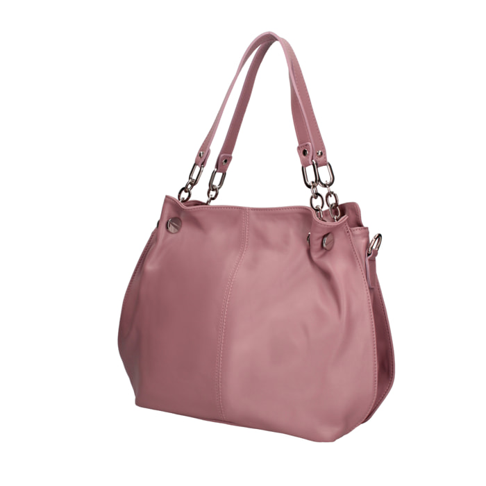 Borsa a spalla da Donna Charlotta in Vera Pelle Made in Italy 30x38x12 cm