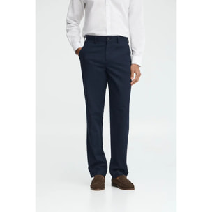 Pantaloni cotolino Belami blu marino dal fit regular con logo Polo Club