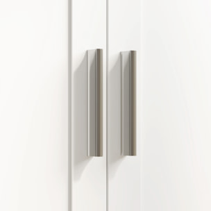 Table de couture pliable sur roulettes - 4 bacs, 20 porte-bobines, étagère - blanc