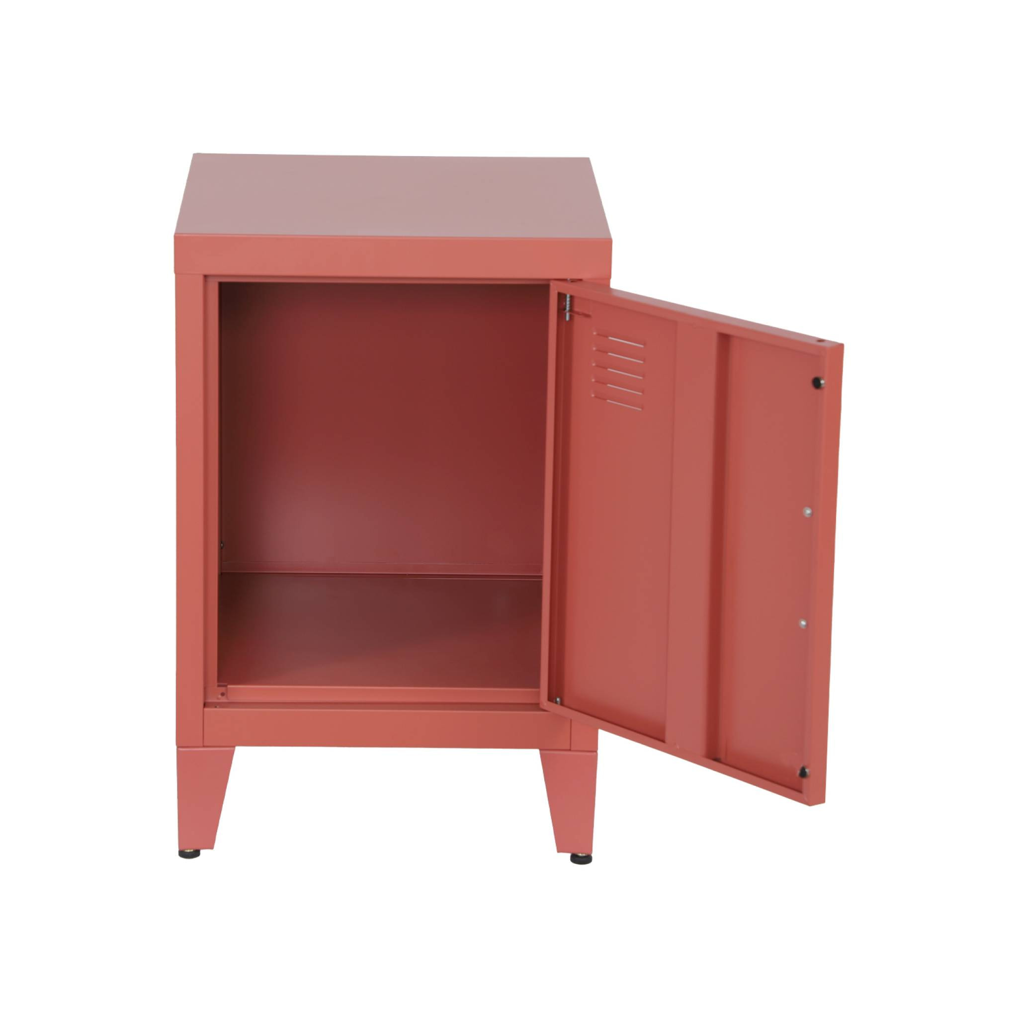 Table de chevet industrielle métal 1 porte (lot de 2) SOHO