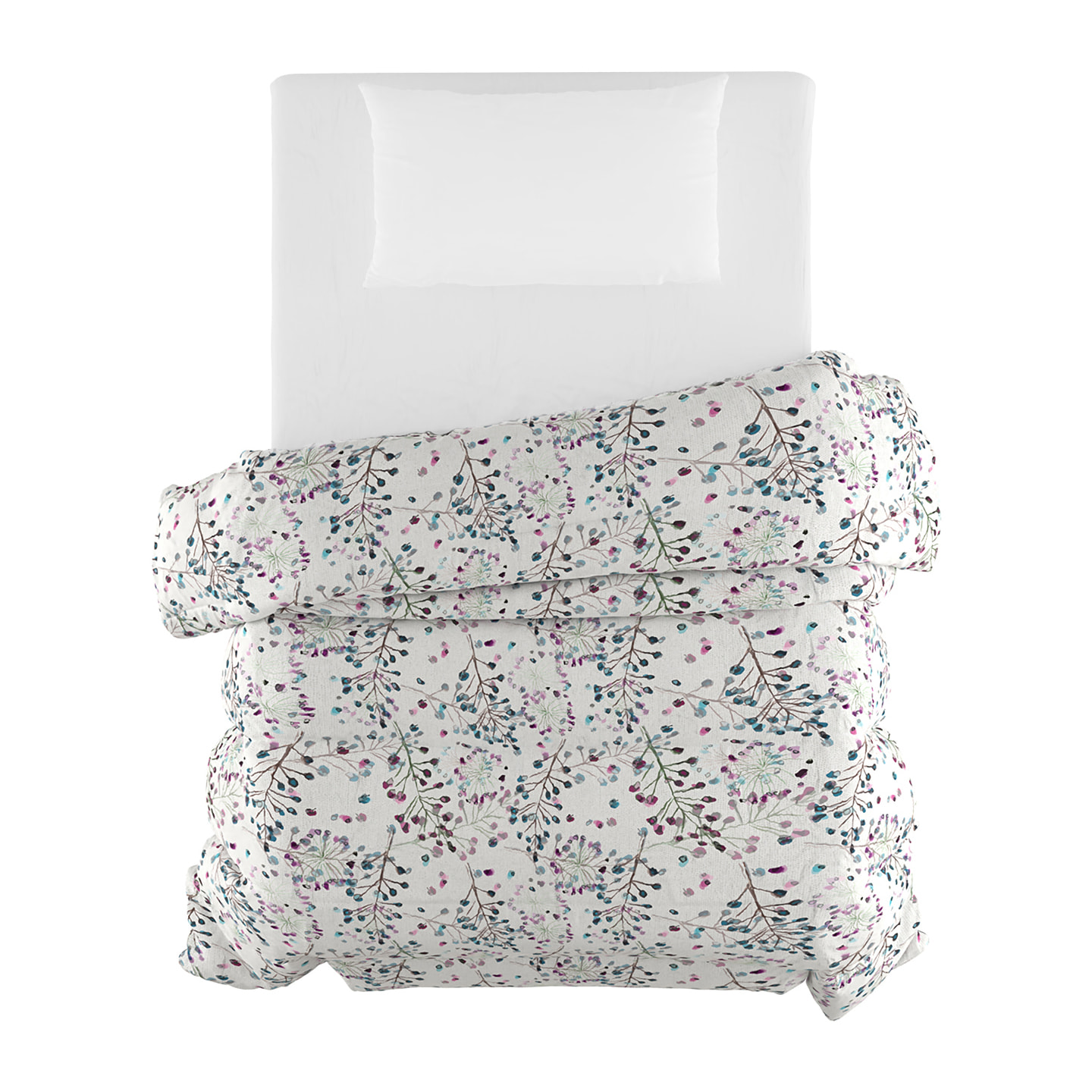 TRAPUNTA BASIC INVERNALE STAMPATA SINGOLO, FLOR