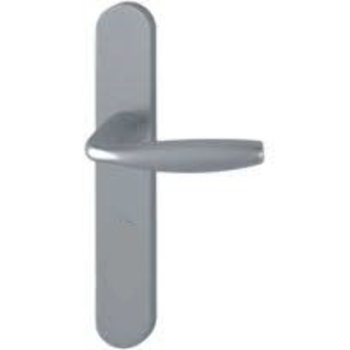 Ensemble de porte sur plaque New york HOPPE - entr.165mm - Bec de cane - aspect inox F9 - 1810/318KN - 3398472