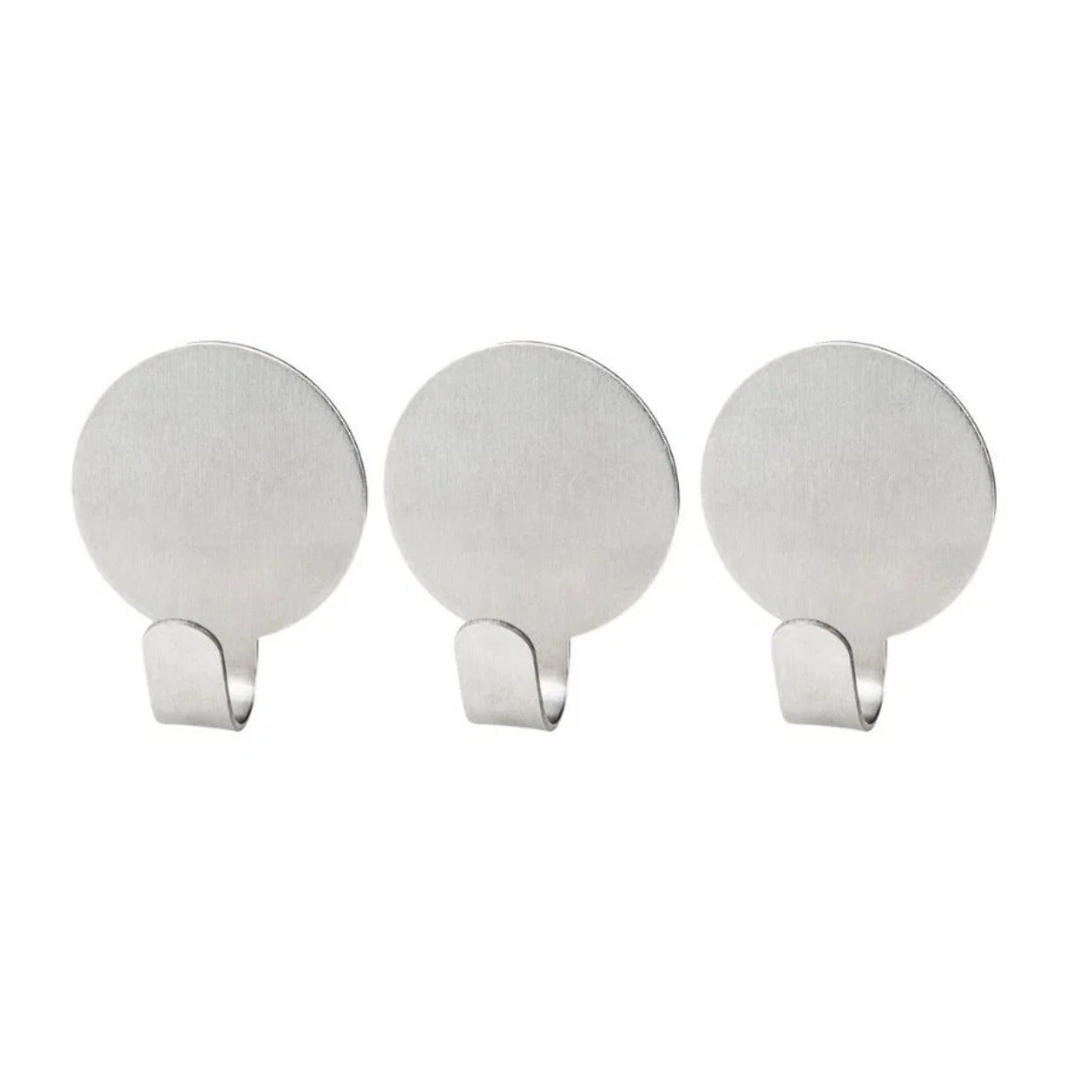 Lot de 3 crochet adhésifs ronds Fackelmann Tecno