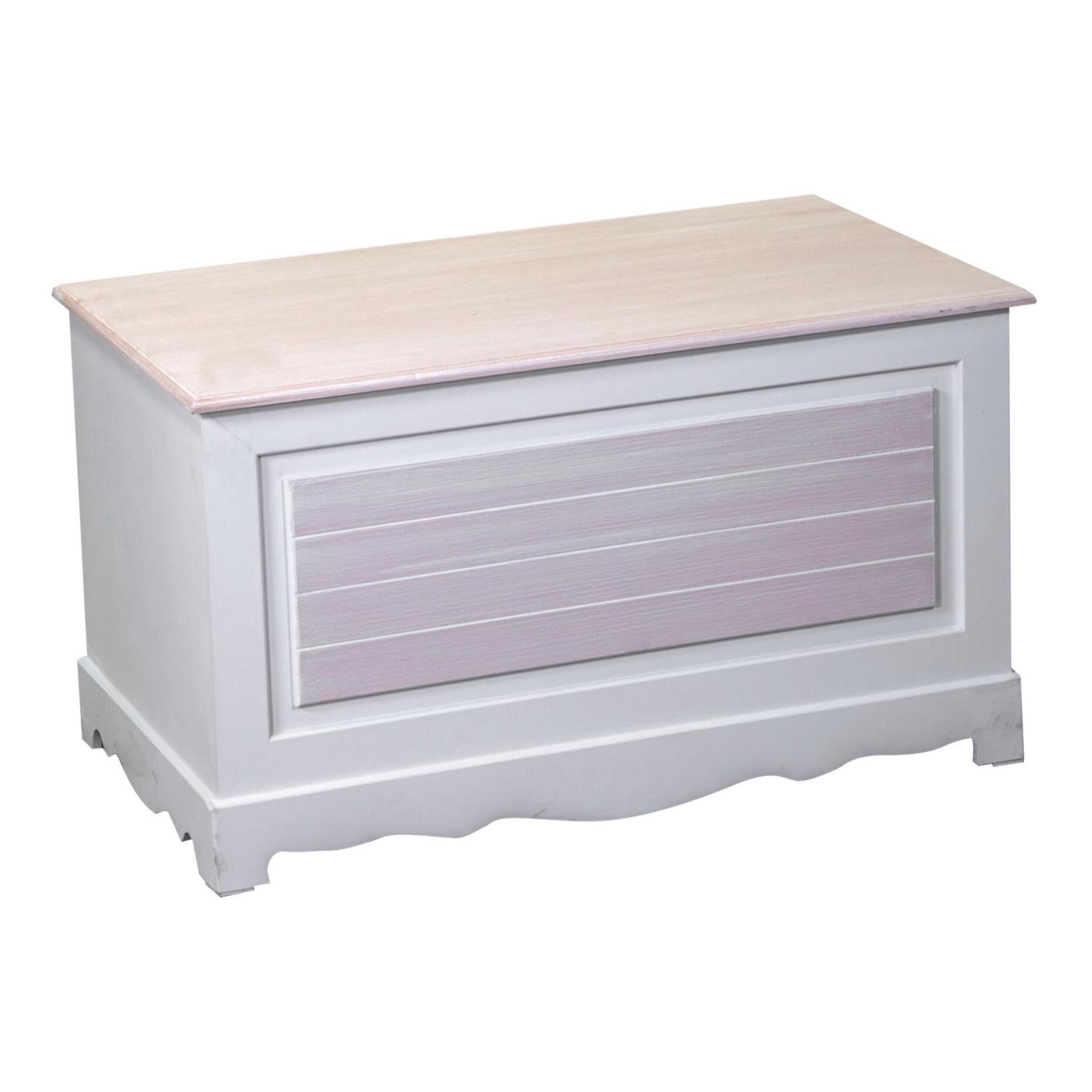 Cassapanca Norimberga in legno rettangolare cm80x45h45