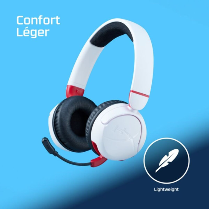 Casque gamer HYPERX Cloud Mini Wireless Blanc
