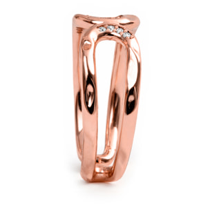 Anillo Resim acabado oro rosa 18k